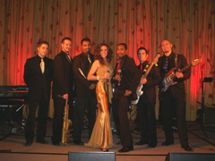 *Musical band with various instruments